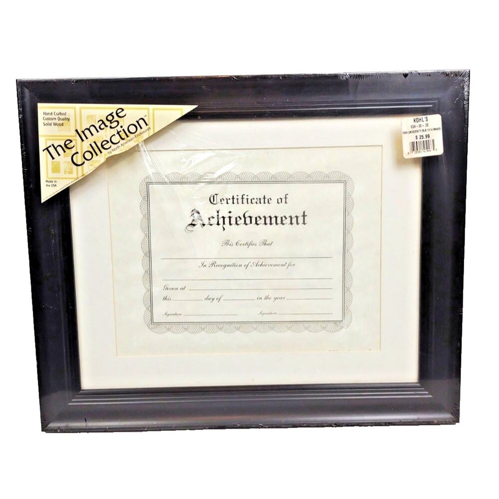 11 X 14" Diploma Certificate Wall Photo Frame NOS North American Enclosures Inc